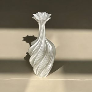 Artistic 3D Printed Rotating Vase – Eco-Friendly, Water-Holding Home Decoration & Gift