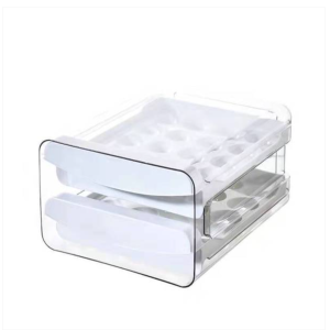 Refrigerator Egg Storage Preservation Box Drawer 40-grid Household Double-layer Egg Holer Kitchen Stackable Egg Rack