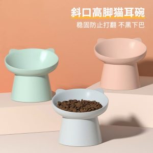 Customized Slanted Mouth Pet Bowl, Cat and Dog Bowl, Cervical Spine Protection Cat Food Bowl, Rice Bowl, Tall Bowl, Anti-Knock over Cat Bowl Wholesale